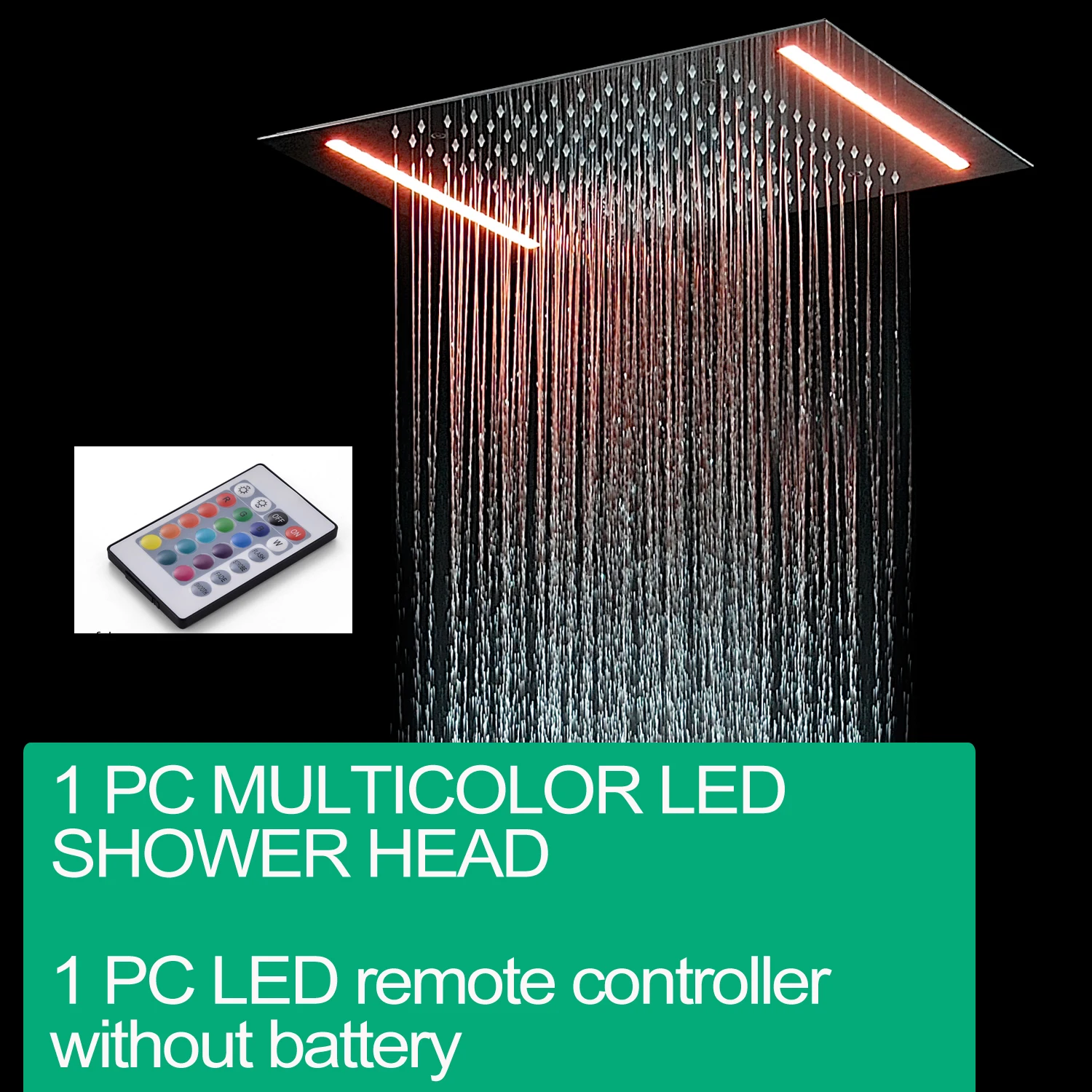 Новый дизайн, электрический светодиодный потолочный встраиваемый душ с дождевой насадкой 304SUS, аксессуары для ванной комнаты, верхняя душевая панель для душа