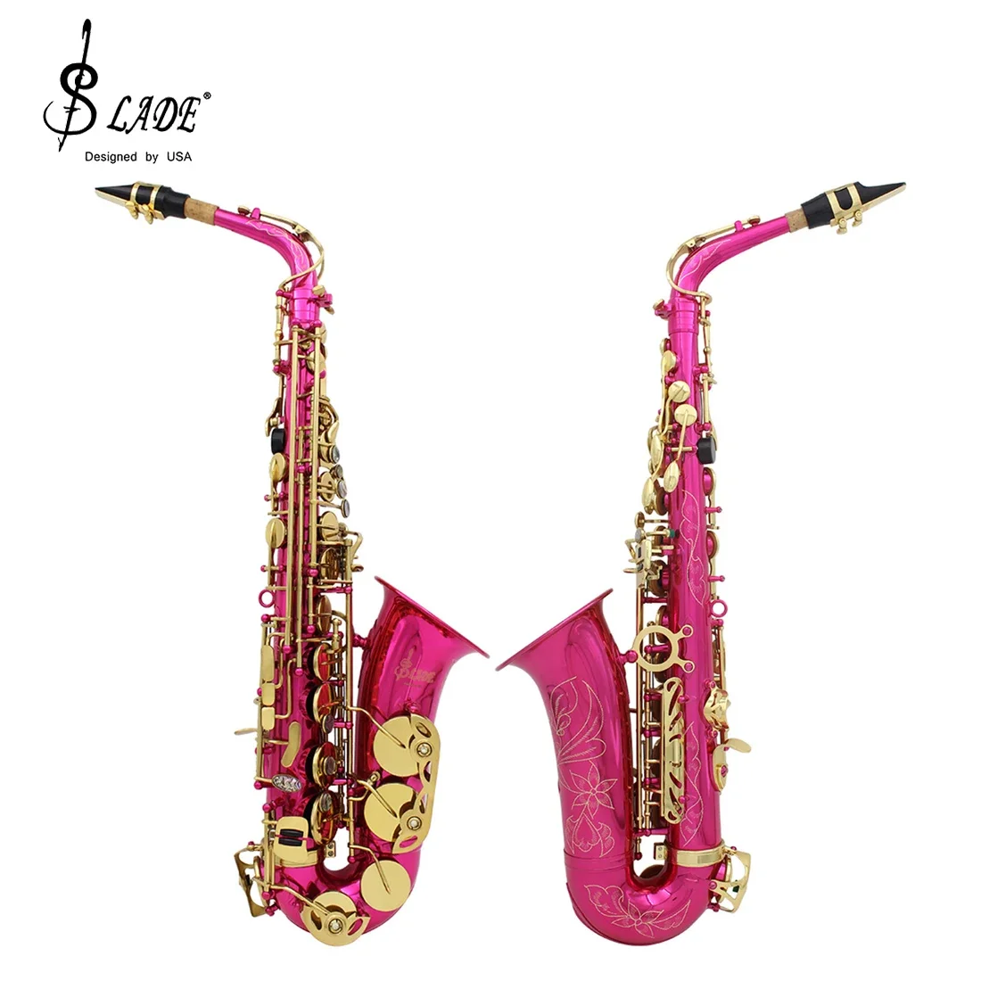 SLADE Eb альт-саксофон морское ушко клавиши латунный корпус набор саксофонов с