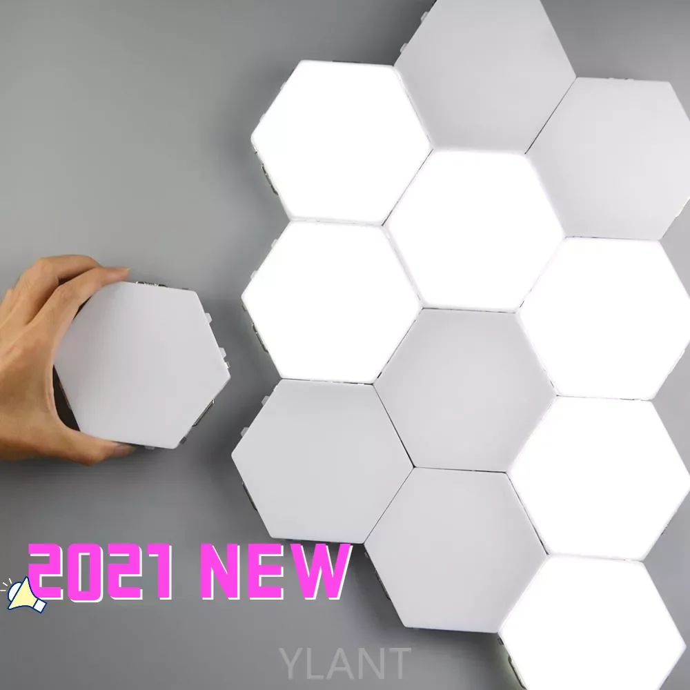 

NEW2023 2021 Quantum lamp LED Panel Light Hexagons Modular Touch Sensitive sensor Light DIY Wall Creative Decoration painel led