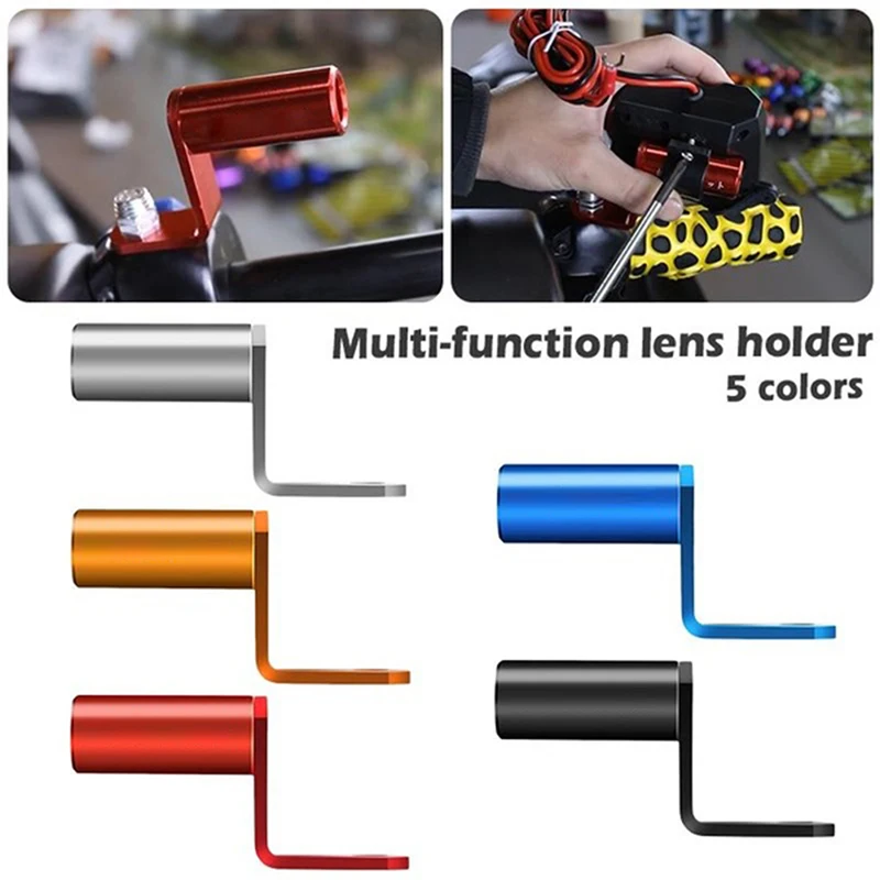 

Motorcycle Accessories Rearview Mirror Mount Extender Bracket Holder Clamp Bar Phone Holder Levers Multiple Function