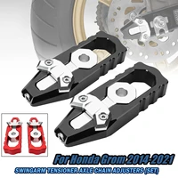 motorcycle billet aluminum rear axle chain adjusters tensioners catena spool for honda grom 2014 2021 accessories