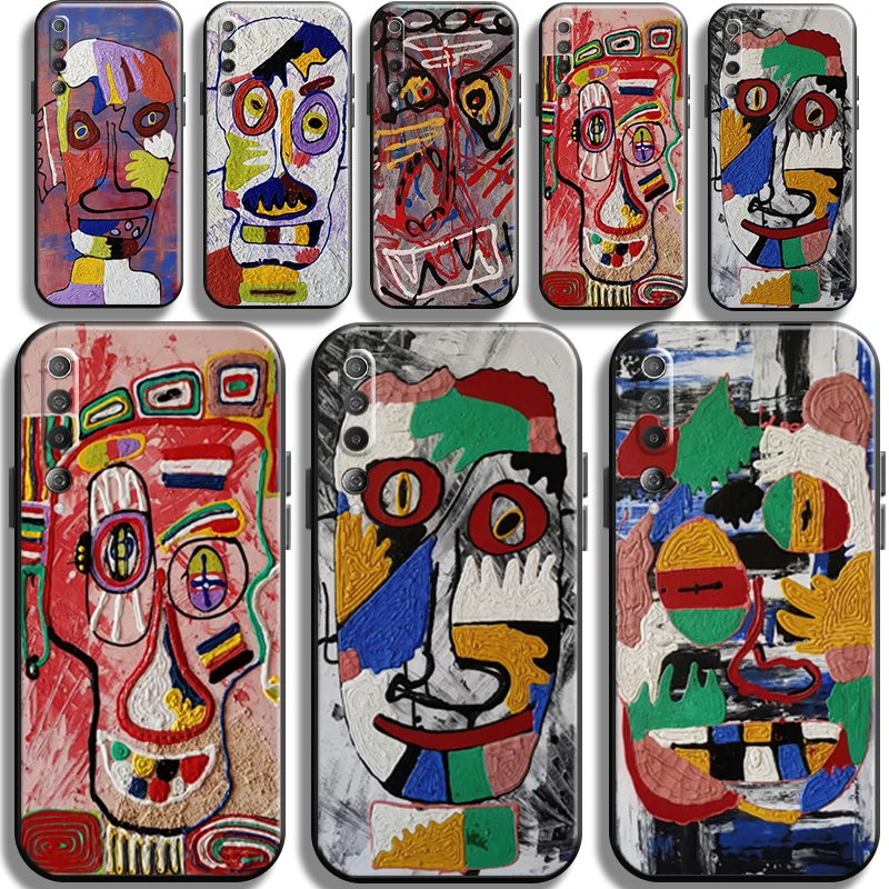 

Abstract Art Graffiti Painting For Xiaomi Mi 10 10s Mi 10 PRO Mi 10 Lite Phone Case Shell Full Protection Liquid Silicon Soft