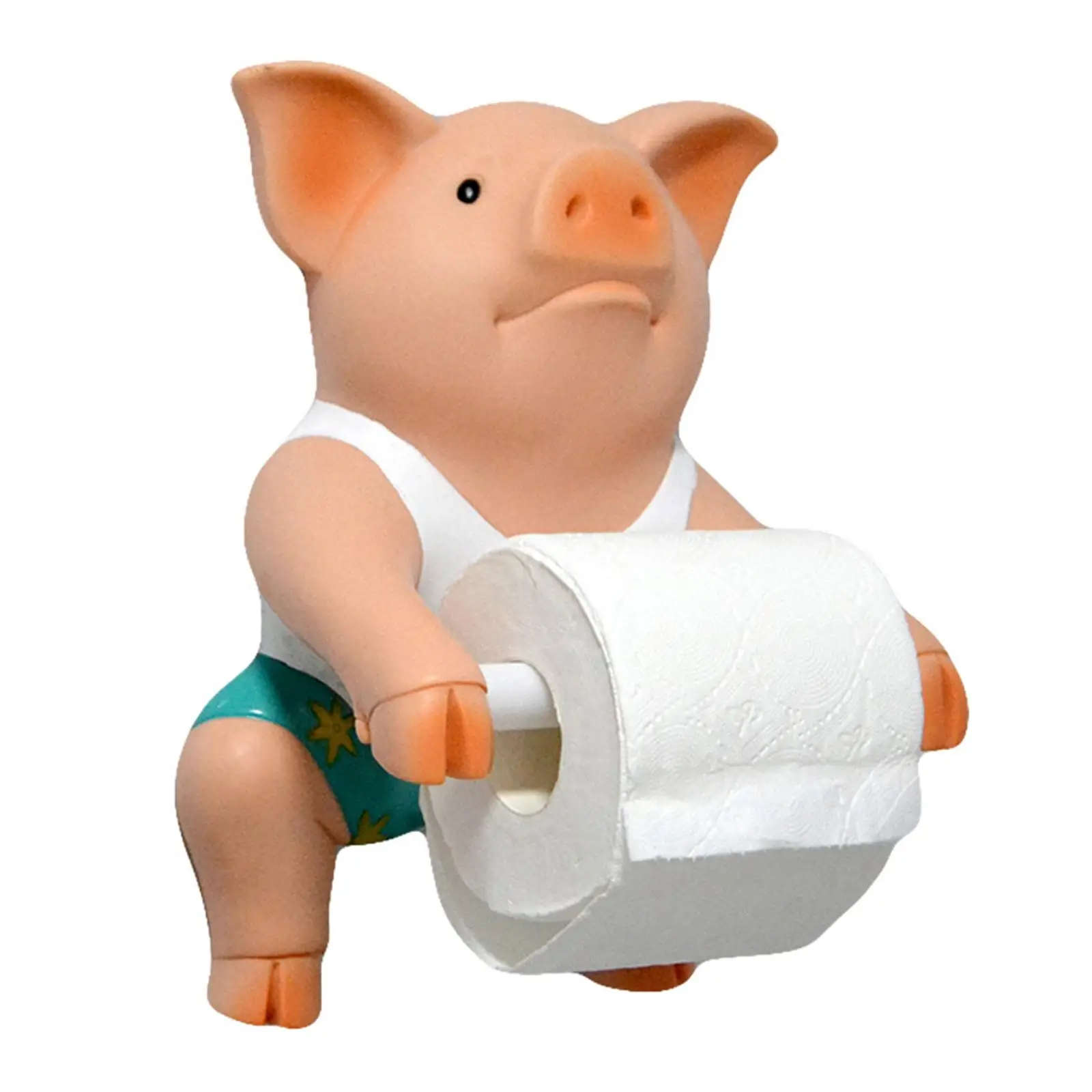 Забавный держатель для туалетной бумаги в виде свиньи полотенец настенная