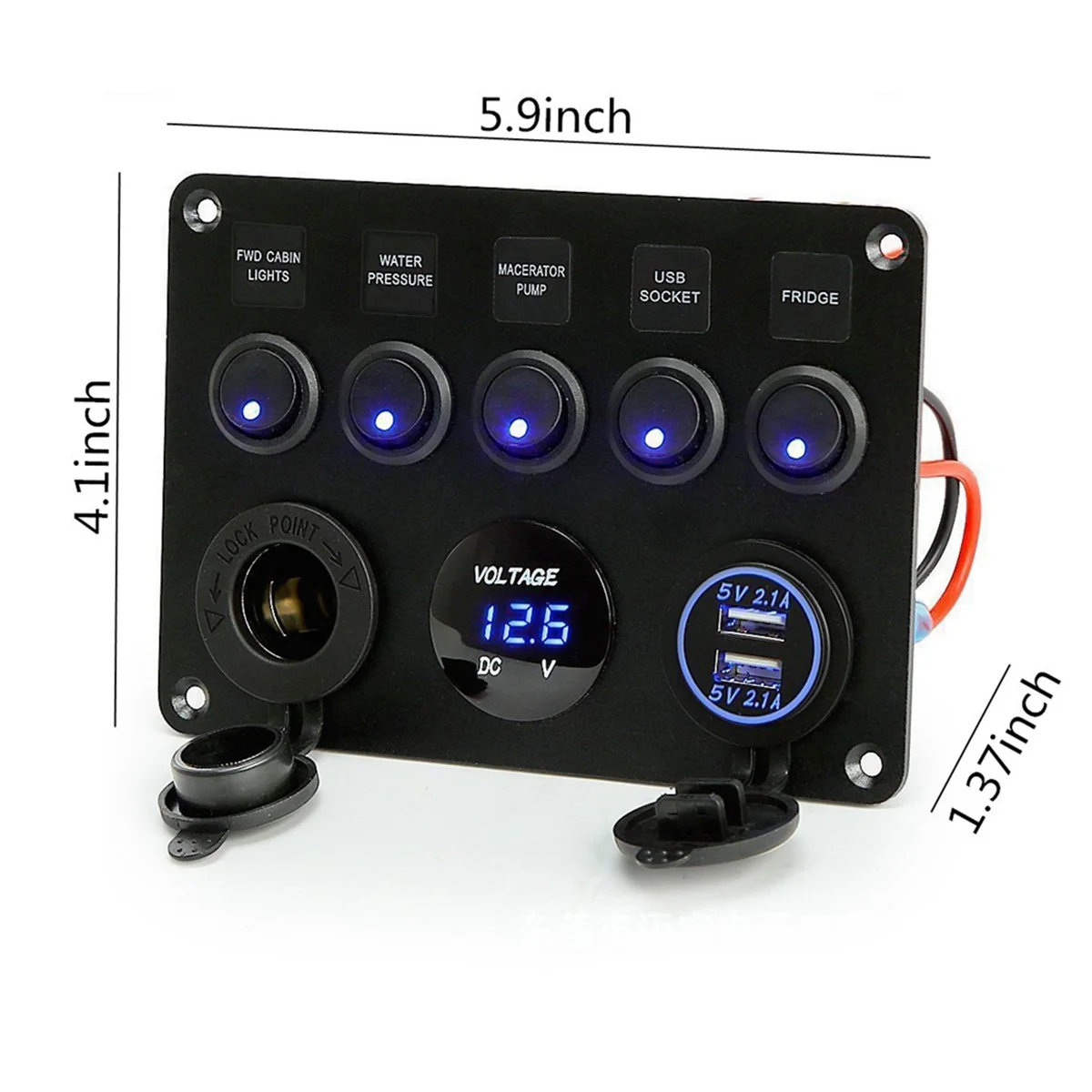 5-бандовая панель переключателей встроенный блок предохранителей 12 В/24 В