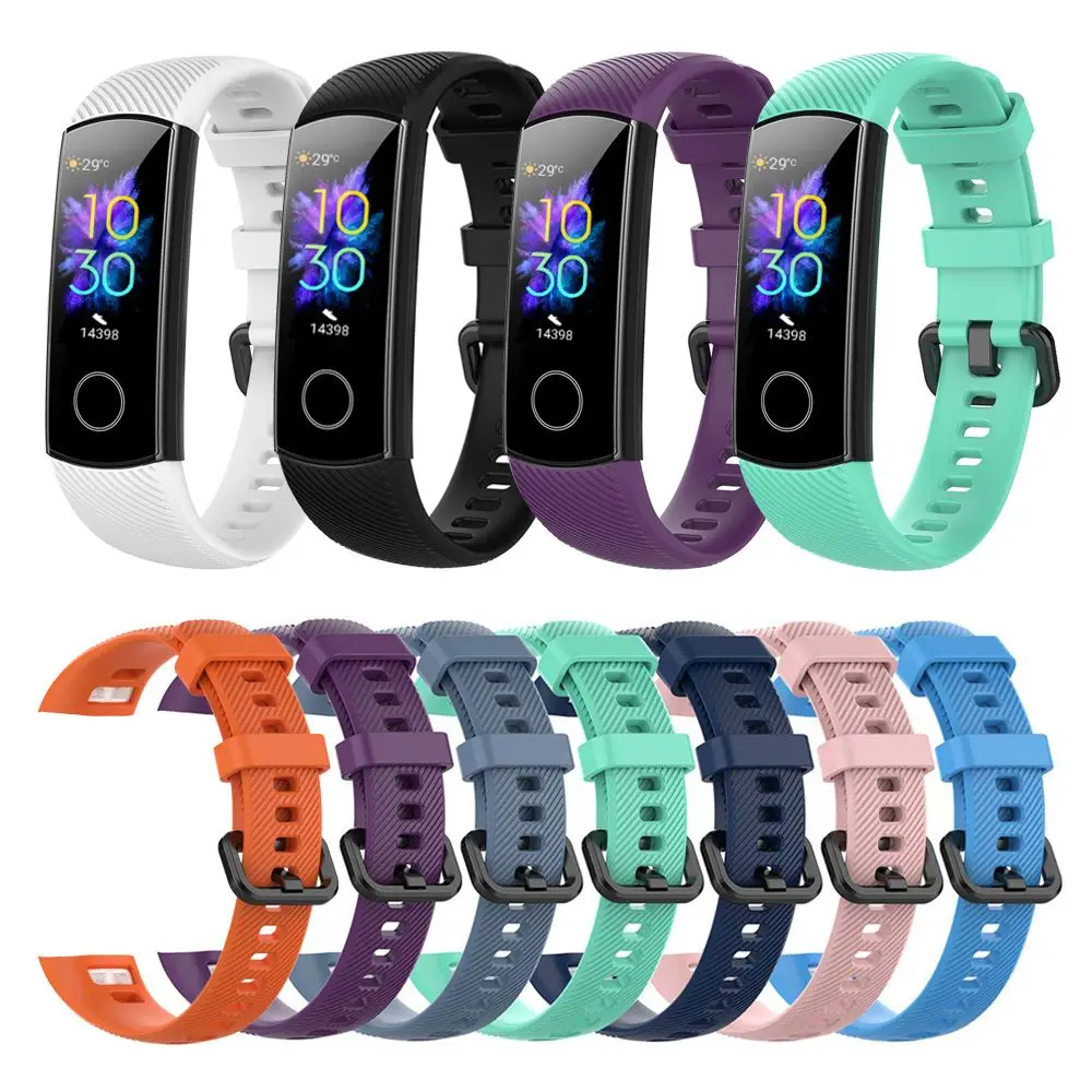 

Ремешок силиконовый спортивный для Huawei Band 4 Pro, сменный эластичный портативный браслет с круглым рисунком