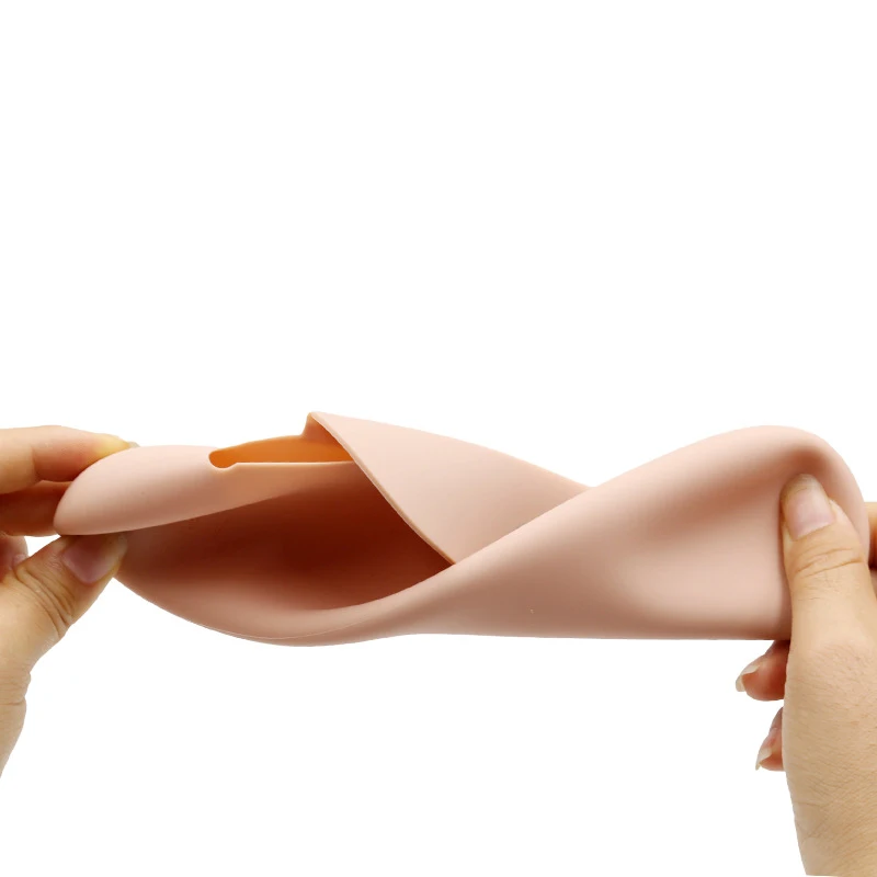 Дорожный держатель для кистей макияжа магнитный силиконовый портативный с