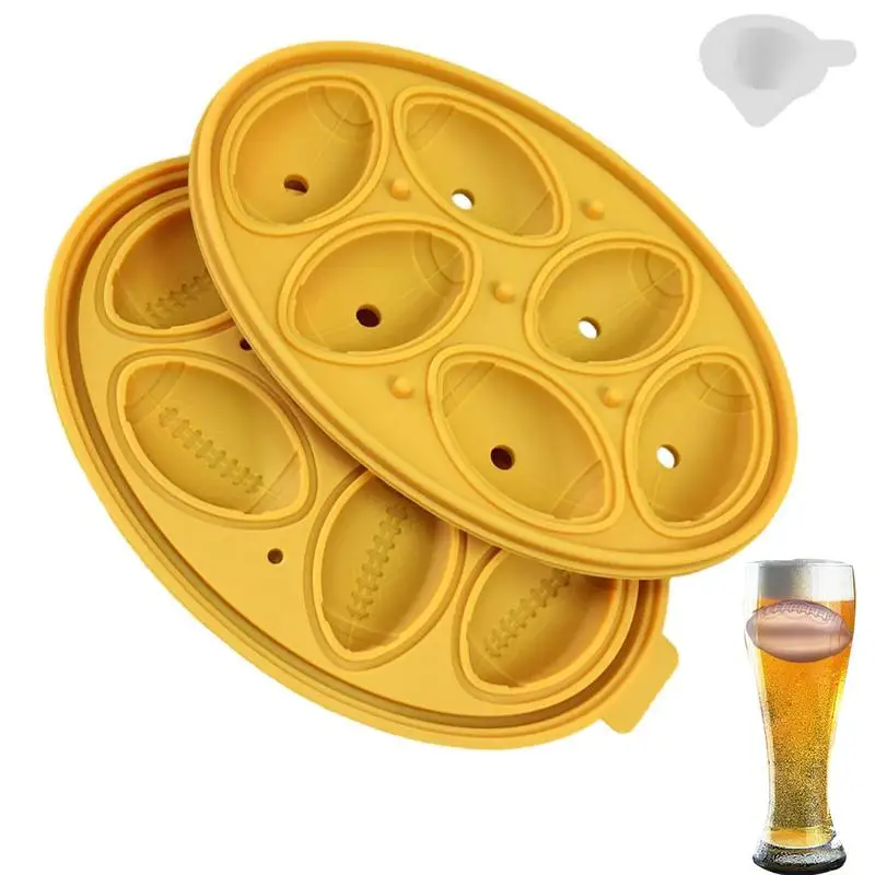 

Силиконовые формы для льда в форме овального шара с крышкой и воронкой, 6 ячеек