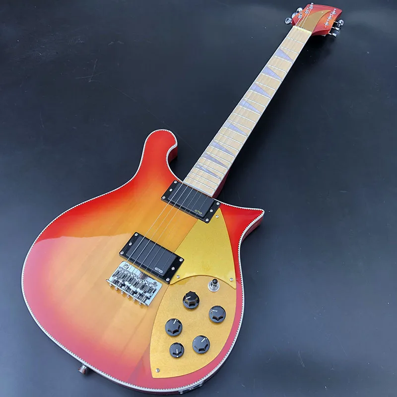 Полноразмерная электрическая гитара 325, гриф из палисандра с прозрачной краской, R tailpiece, реальные фотографии, бесплатная доставка