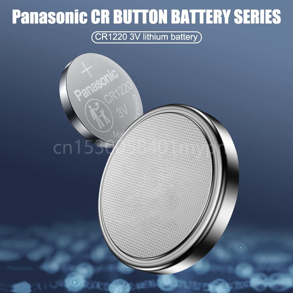 200 шт./лот оригинальные Panasonic CR1220 кнопочные батареи CR 1220 3V литиевая батарея BR1220 DL1220