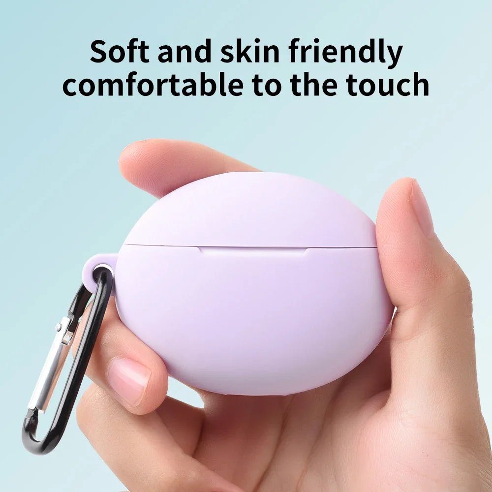 Чехол для Huawei FreeBuds 5i 4i 5 защитный силиконовый мягкий чехол Hua Wei Free Buds5i с крючком