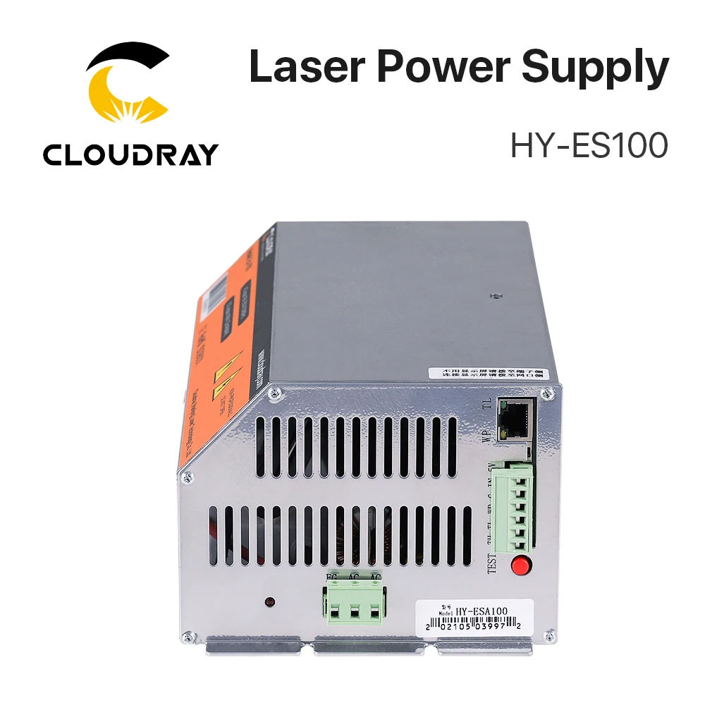 Cloudray 100-120 Вт HY-Es100 Es Series Источник питания CO2-лазера для станка лазерной гравировки