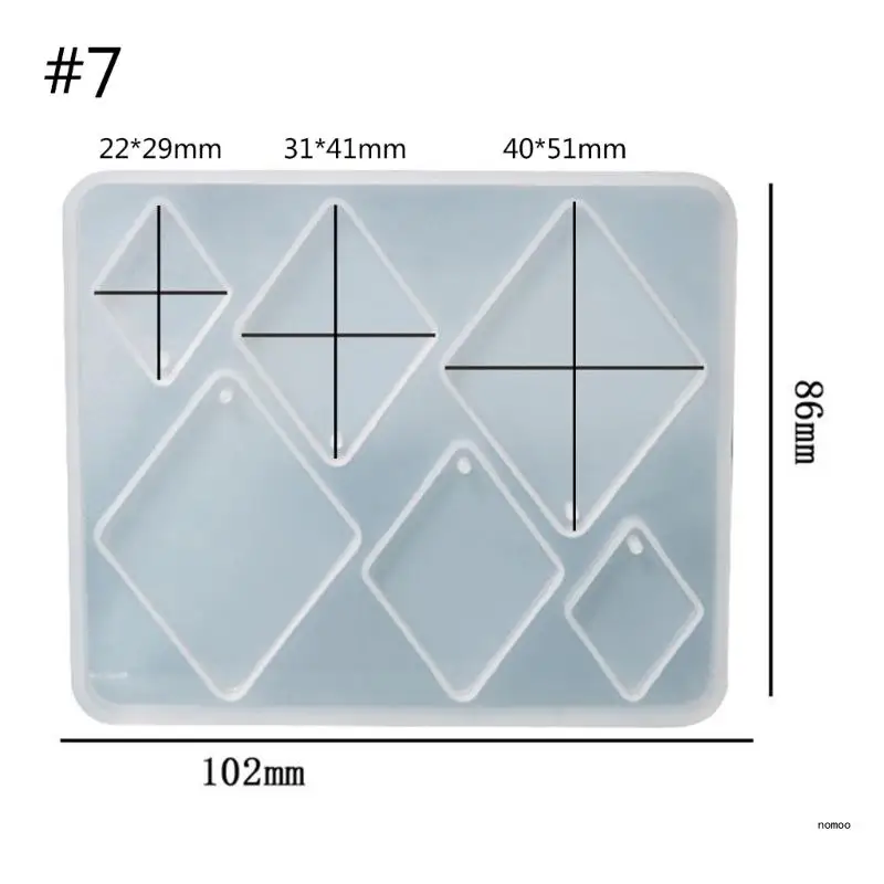 

Earring Resin Mold Round Arch Diamonds Shape Silicone Mold Jewelry Pendant Resin Casting Mold Bracelet Making Crafts