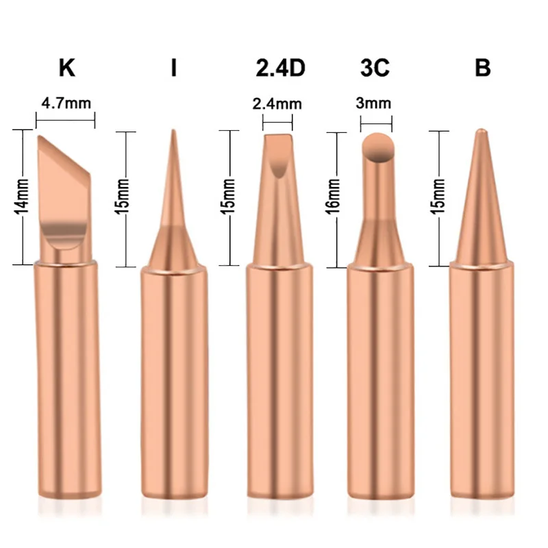 

5 шт. бессвинцовые наконечники для пайки, сварочная головка, инструменты для пайки BGA, 900 м, набор наконечников для паяльника, электрические м...