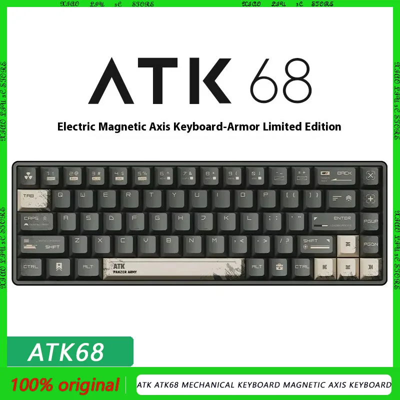 Механическая клавиатура Atk Atk68 с магнитной осью проводная однорежимная 68 клавиш