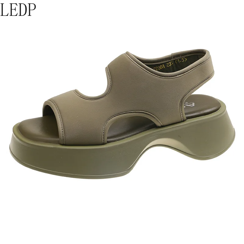 

Women's Outdoor Sandals 2022 New Casual Elastic Fabric Versatile Platform Sports Sandals