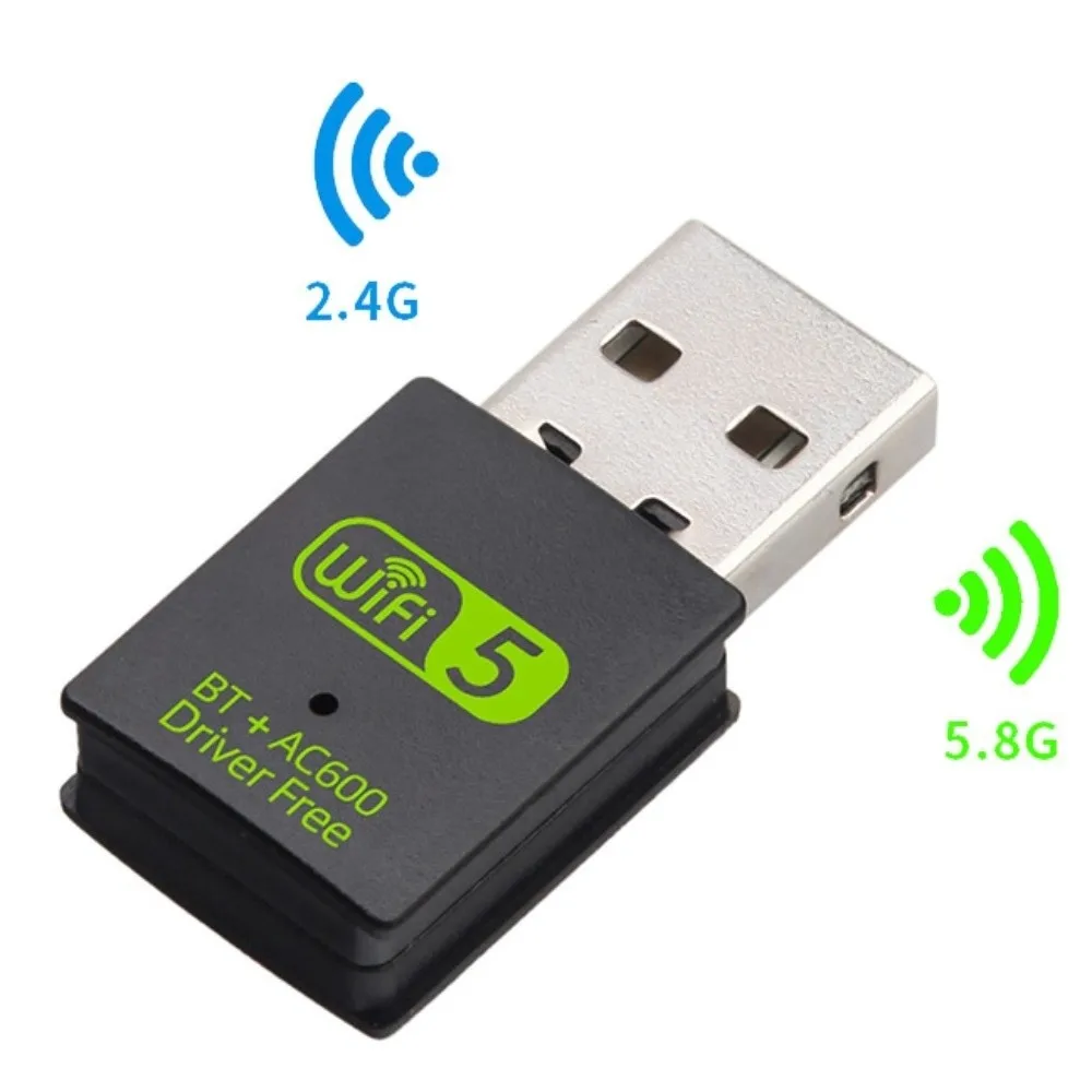 Фото USB-адаптер 2-в-1 с Bluetooth 5.0 (600 Мбит/с) и Wi-Fi AC600, двухдиапазонный беспроводной сетевой адаптер, приемник Wi-Fi №4