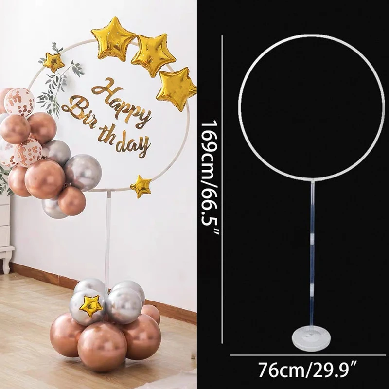 

1/2pcs Balloons Round Hoop Holder Balloons Wreath Ring for Wedding Birthday Party Decoration Baby Shower Balloon Stand Garland