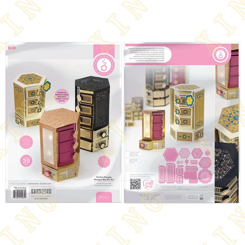 

Hexagon Box Die Set Metal Craft Cutting Dies Diy Scrapbook Paper Diary Decoration Card Handmade Embossing 2023 New Product