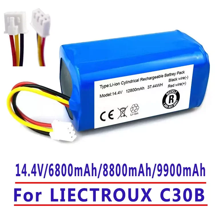 

100%.Original(For C30B)Battery for.Lirctroux.C30B.Robot.Vacuum.Cleaner.14.4V. 6800mAh,/8800mAh/9900mAh/ lithium cell,