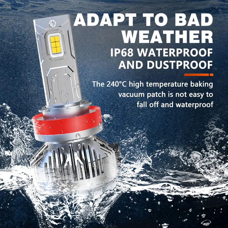 H7 LED 200W H4 F5C F5 160000 LM Canbus H1 H11 H8 HB3 9005 HB4 9006 9012 HIR2 H9 6000K Автомобильные фары