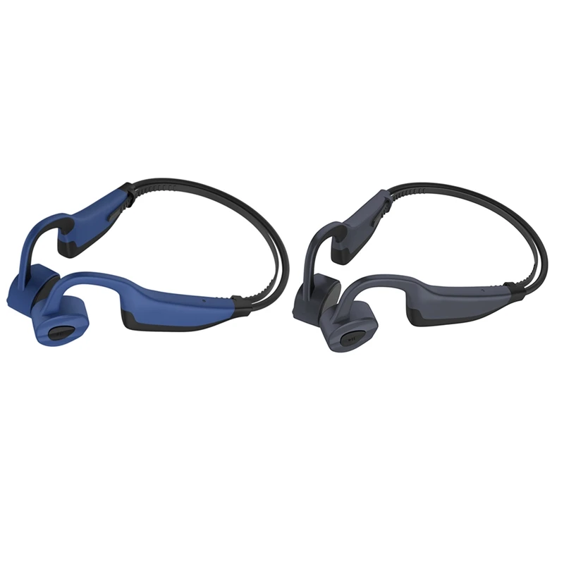 

RISE-Bone Conduction Headphones Wireless Bluetooth5.0 Waterproof Sports Earphones With Mic 16GB RAM For Running Swimming