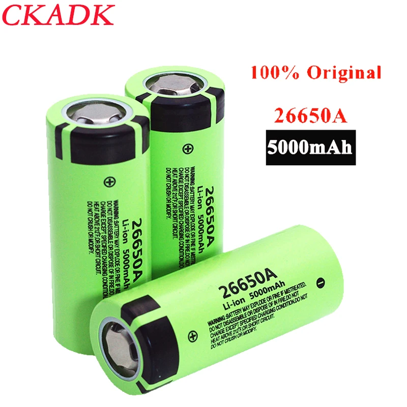 

Originele Hoge Capaciteit 26650A 5000Mah Lithium Batterij Voor Zaklamp Power Bank Li-Ion Oplaadbare Batterijen Battery