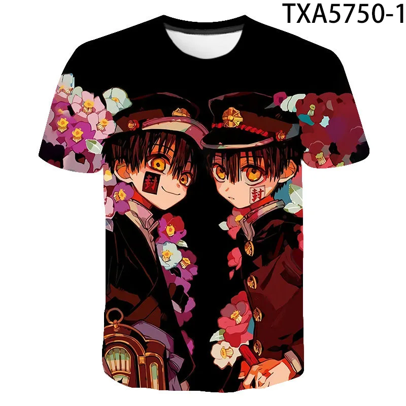 

Summer 3D T Shirts Toilet-Bound Hanako-kun Casual Streetwear Boy Girl Kids Fashion Men Women Children Printed T-shirt Tops Tee