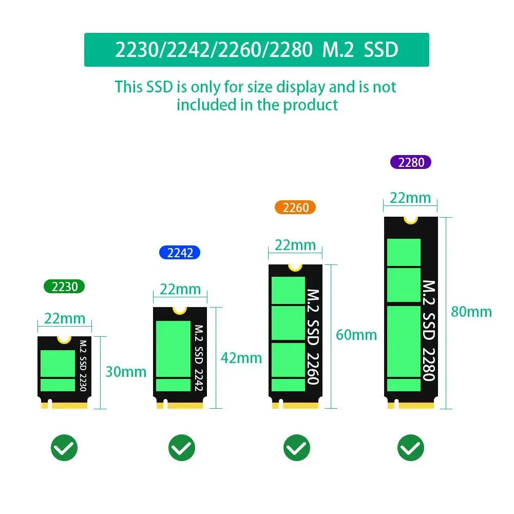Комбинированный твердотельный накопитель NVMe M.2 (NGFF) с шинами SATA 2 в 1 адаптер