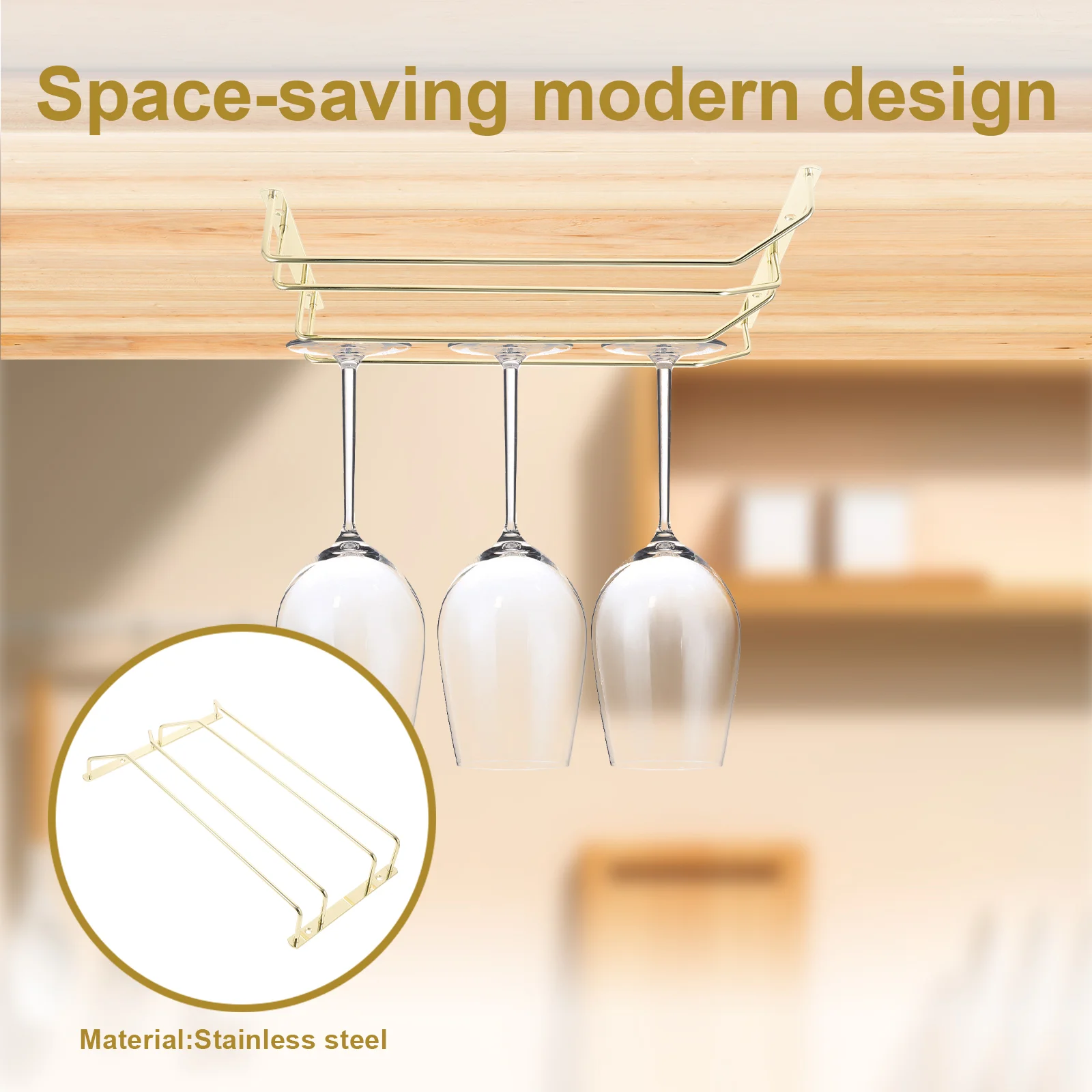 Перевернутый держатель для стекла под шкафом стойка бокалов вешалка чашек