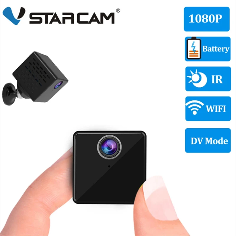 

Мини-камера видеонаблюдения Vstarcam 1080P с поддержкой Wi-Fi