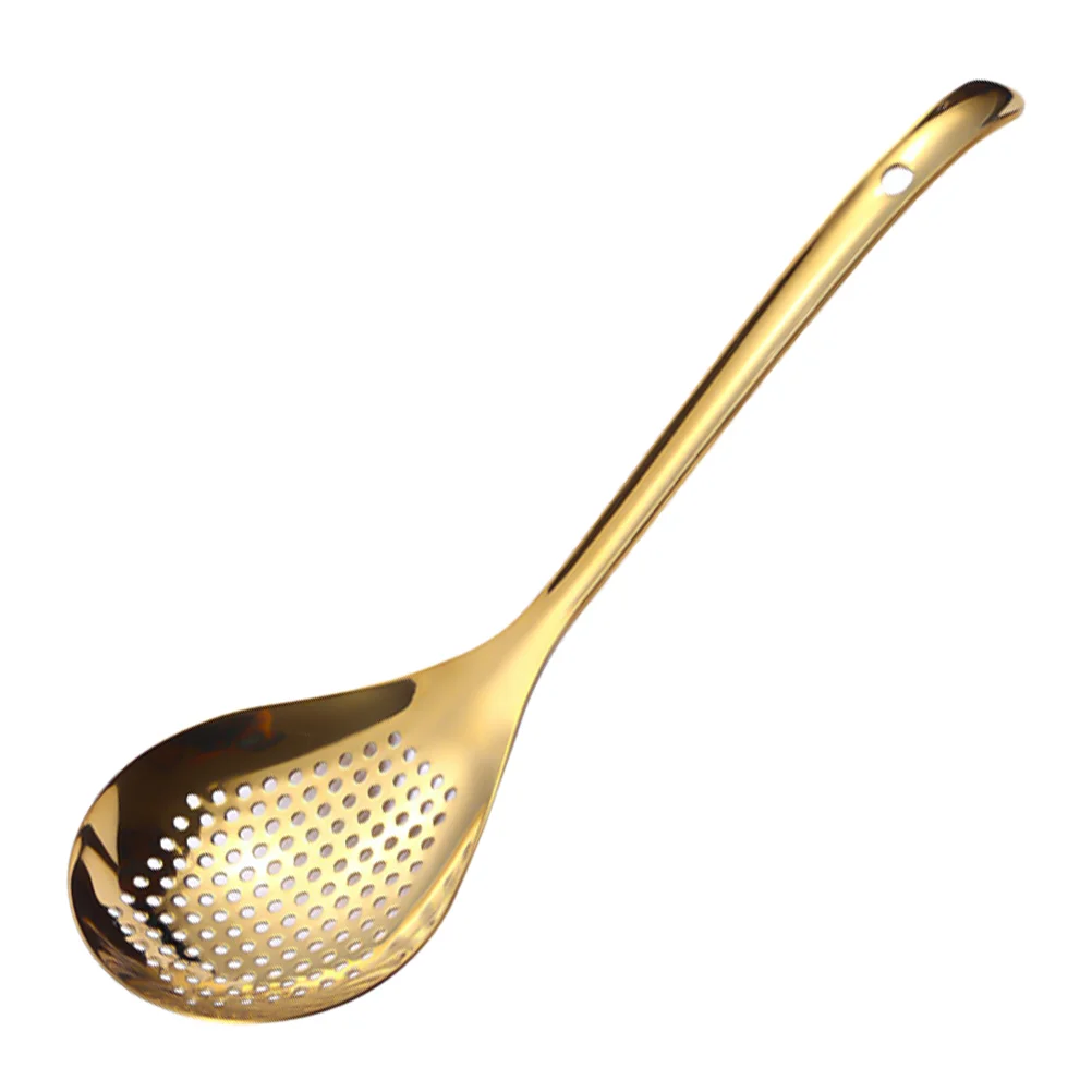 

Strainer Spoon Skimmer Ladle Kitchen Slotted Colander Cookingoilgrade Frying Draining Spider Perforated Professional Steel