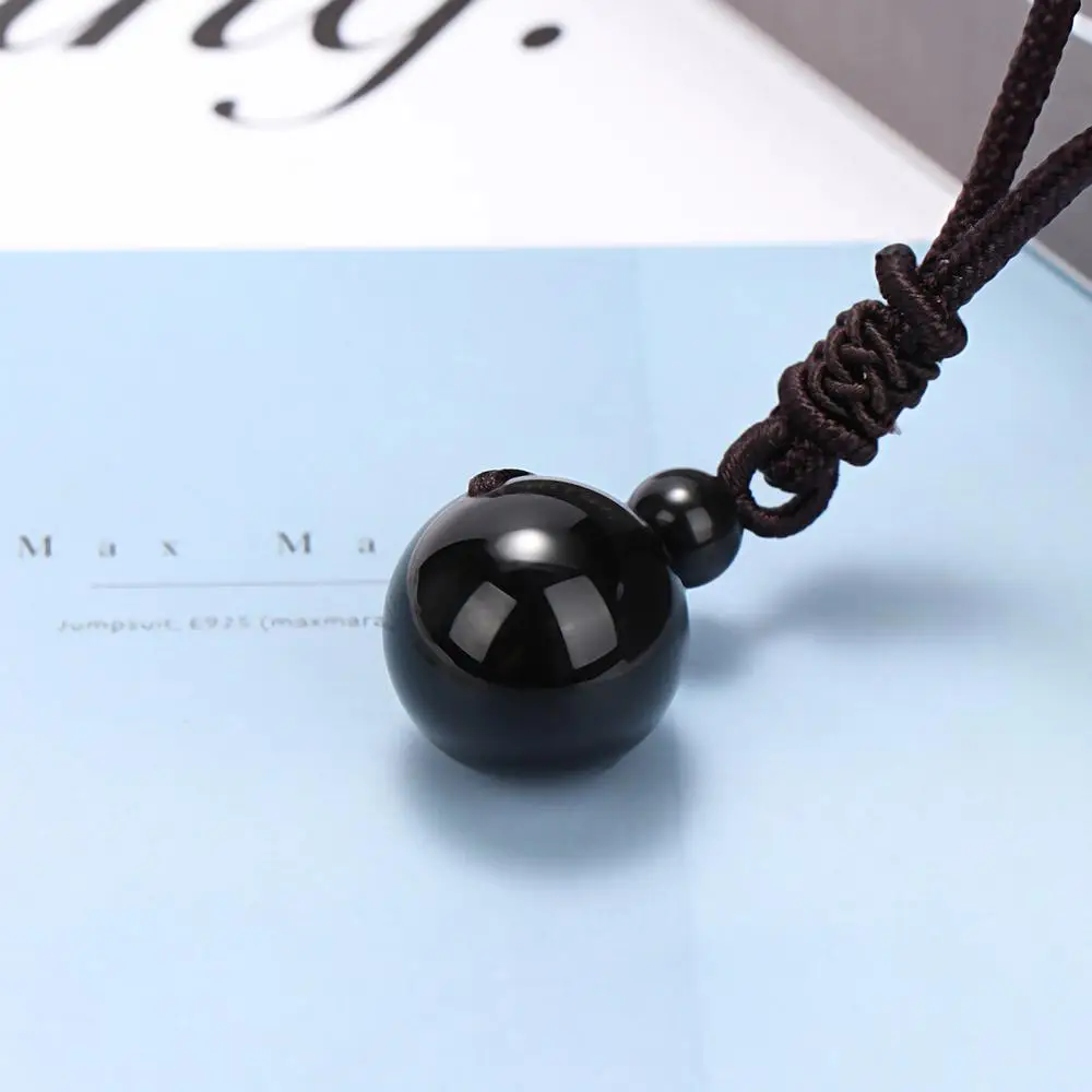 Ювелирные изделия из каменной веревки A +++ натуральные бусины черный верх