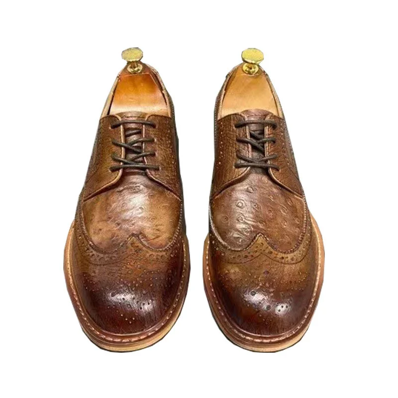 Повседневные Модные трендовые деловые мужские дизайнерские итальянские туфли