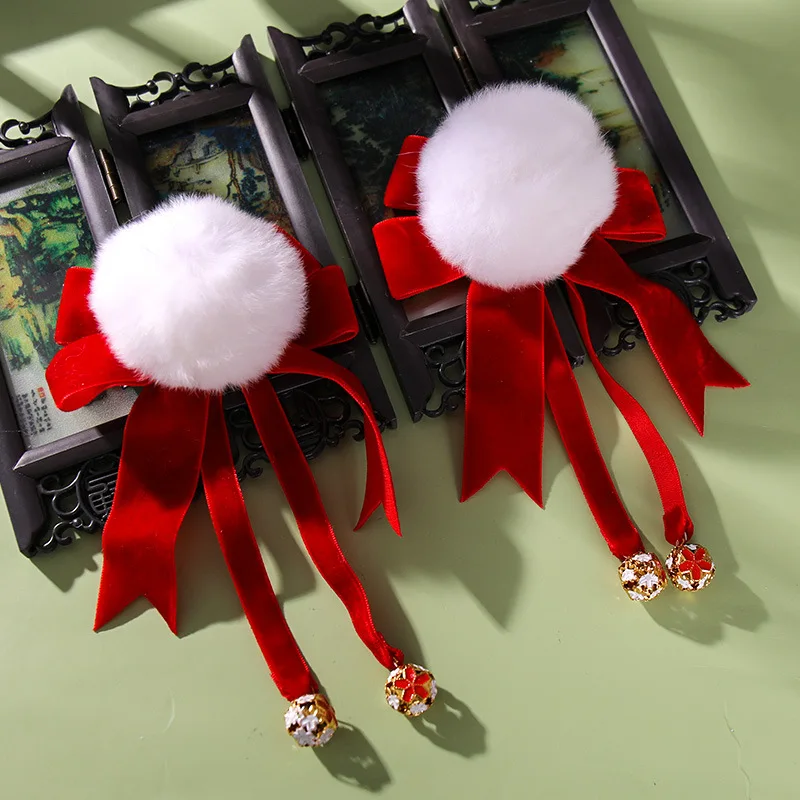 

Colorful Cartoon Cute Bowknot Plush Hairpin Baby Girls Bangs Clip Headdress Hair Accessory 2021
