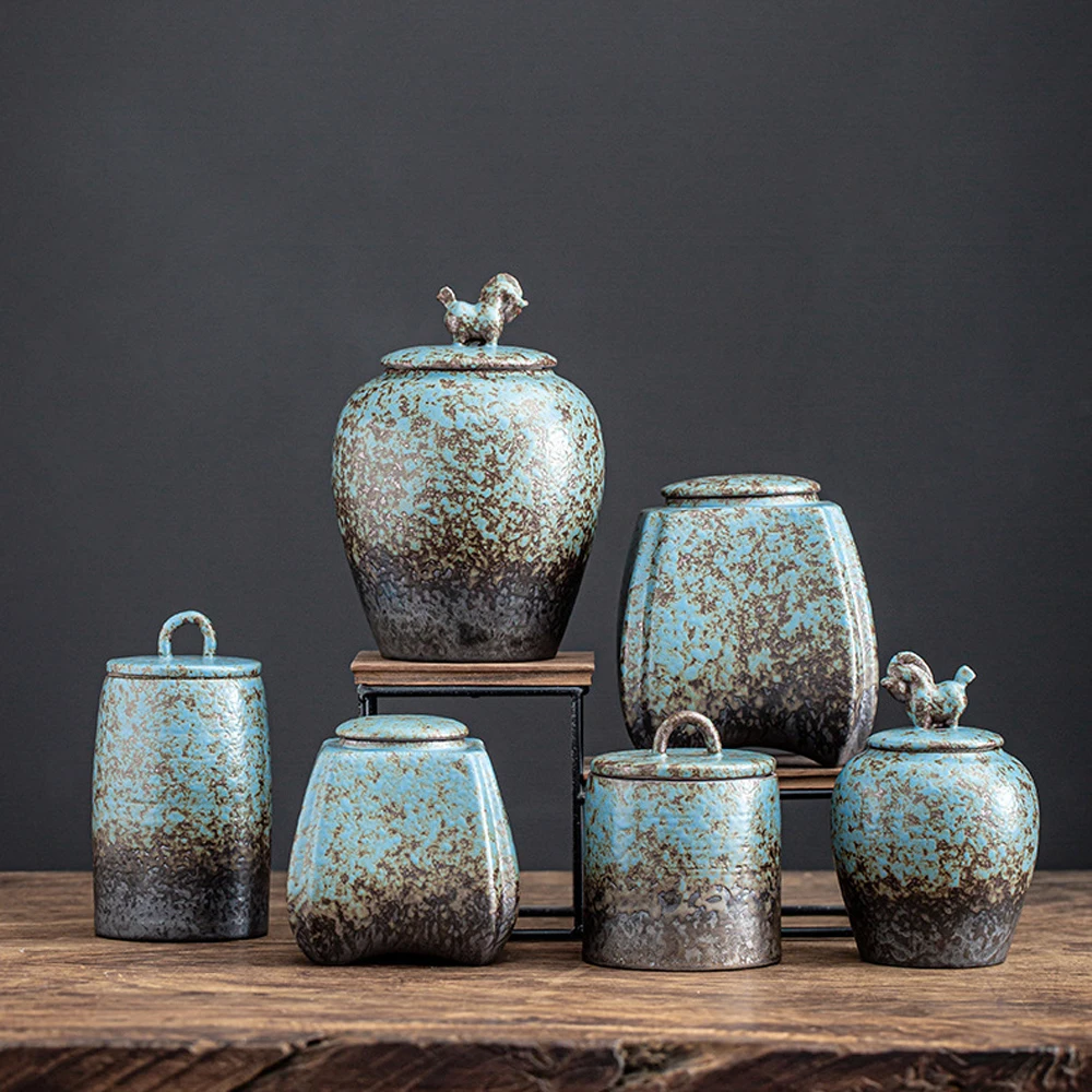 

DGBGoo Small Ceramics Urns for Human Ashes Token Urns Ceramic Memorial Keepsake Beautiful Mini Sharing Funeral