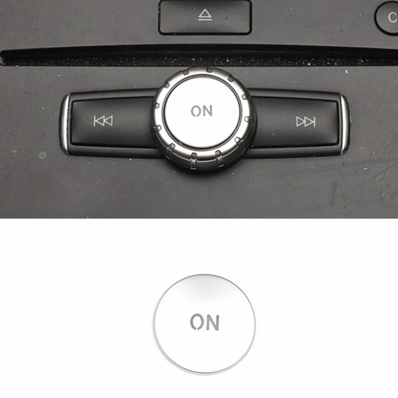 

Car Console Volume Multimedia Switch Button Cover Trim for Benz W204 C180 E260 ML350 GLK200 Interior Accessories