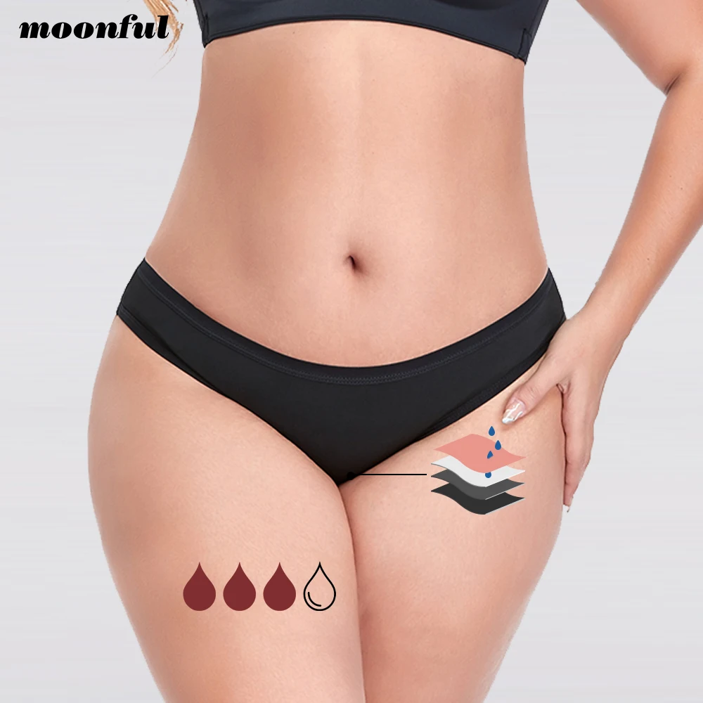 Women Bikini Menstrual Panties Period Panties for Female Heavy Flow Stretchy for Period Underwear Postpartum Leak Proof Panty