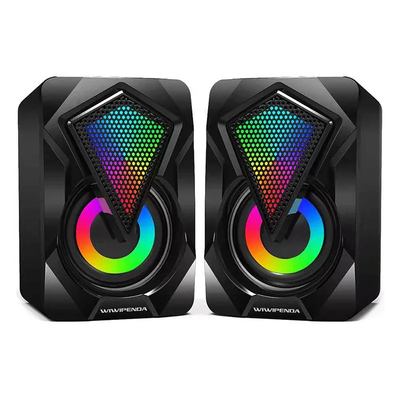 Проводная USB-колонка мини-Колонка для компьютера стерео-динамик 4D с объемным