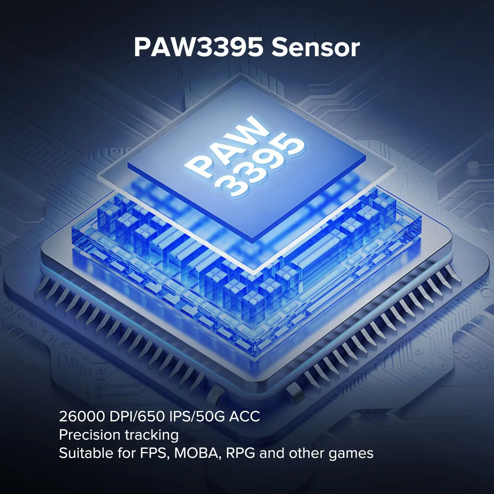 Беспроводная мышь Kysona M511 PAW3395 датчик 58 г сверхлегкая 26000 точек на дюйм 6 кнопок