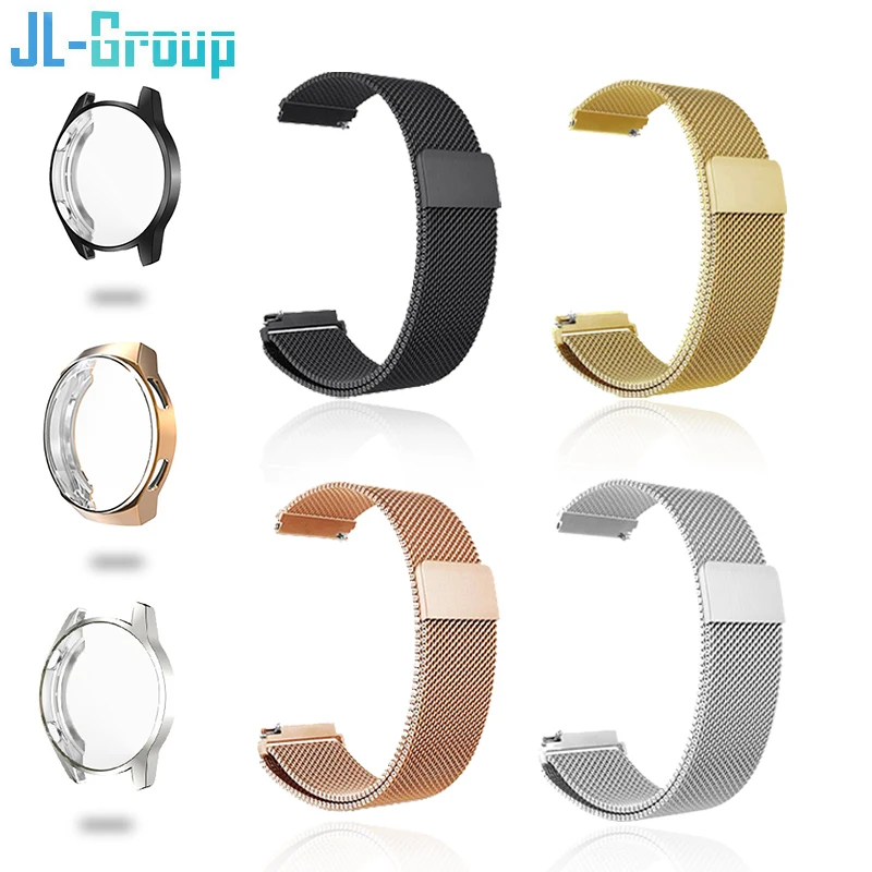22mm 20mm Strap For Huawei Watch GT 2 3 42mm 46mm Band With Case Screen Protector GT2 Pro 2E Bracelet Magnetic Loop Watchband