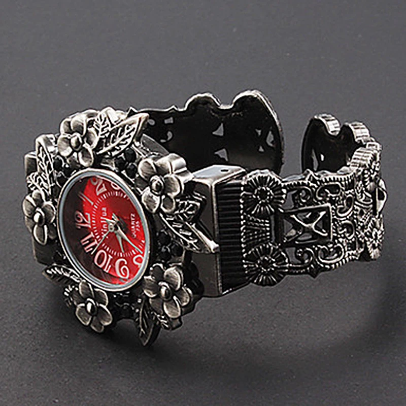 

Pulsera Hombre XINHUA Stainless Steel Dial Quartz Wristwatches for Women Fashion Bracelet Watches Flower Bangle Watch