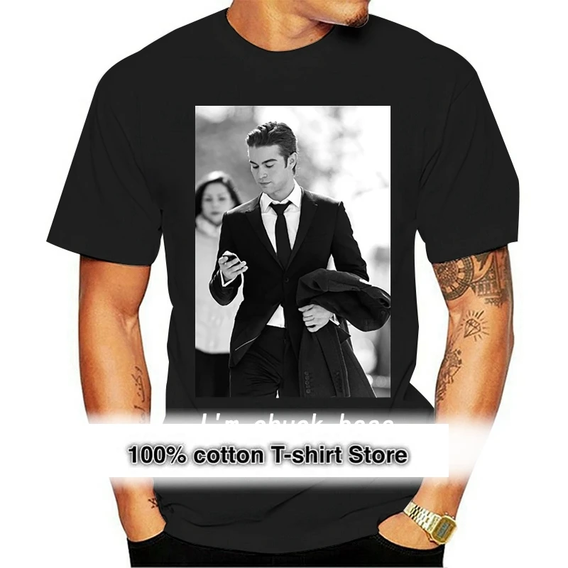 I'm Chuck Bass T-shirt Celebrity Gossip Girl Ed Westwick Chuck and Blair Men T Shirt_100