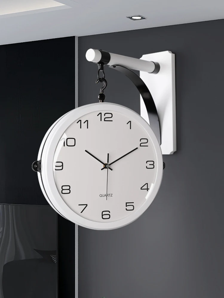 

Quiet Hands Wall Clock Mechanism Living Room Modern Design Movement Wall Clock Double Sided Reloj De Pared Accessories OC50GZ