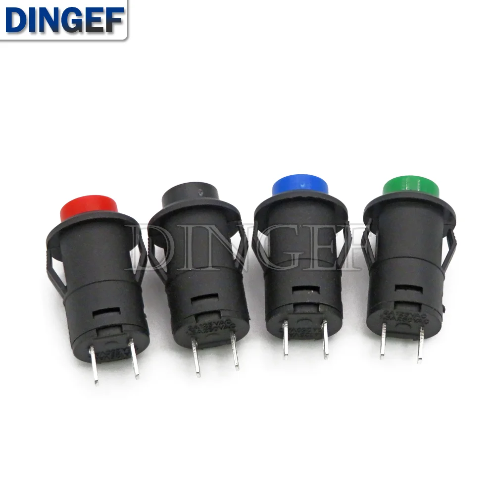 5 шт. кнопочные переключатели DS427 DS428 12 мм ВЫКЛ-ВКЛ кнопочный переключатель