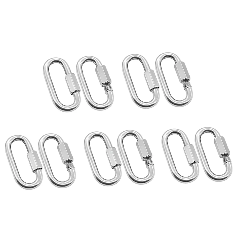 

Stainless-Steel Quick Links Chain Connector Quick Links Chain Connector 3.5 Inch For Hammocks, Camping, Swing, Outdoor Traveling