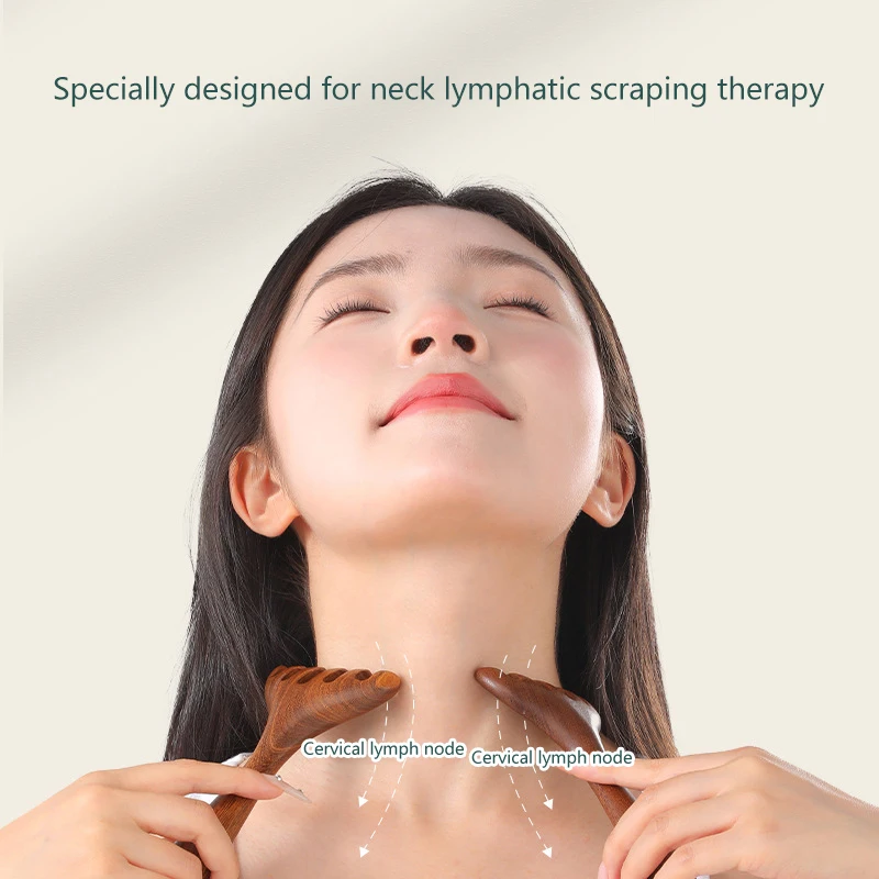 1 шт. натуральный золотой сандаловый массажер для кожи головы с пятью когтями