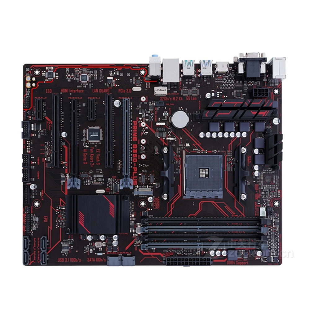 Разъем AM4 DDR4 PRIME B350-PLUS системная плата AMD B350 64 Гб PCI-E 3 0 USB3.1 M.2 оригинальная
