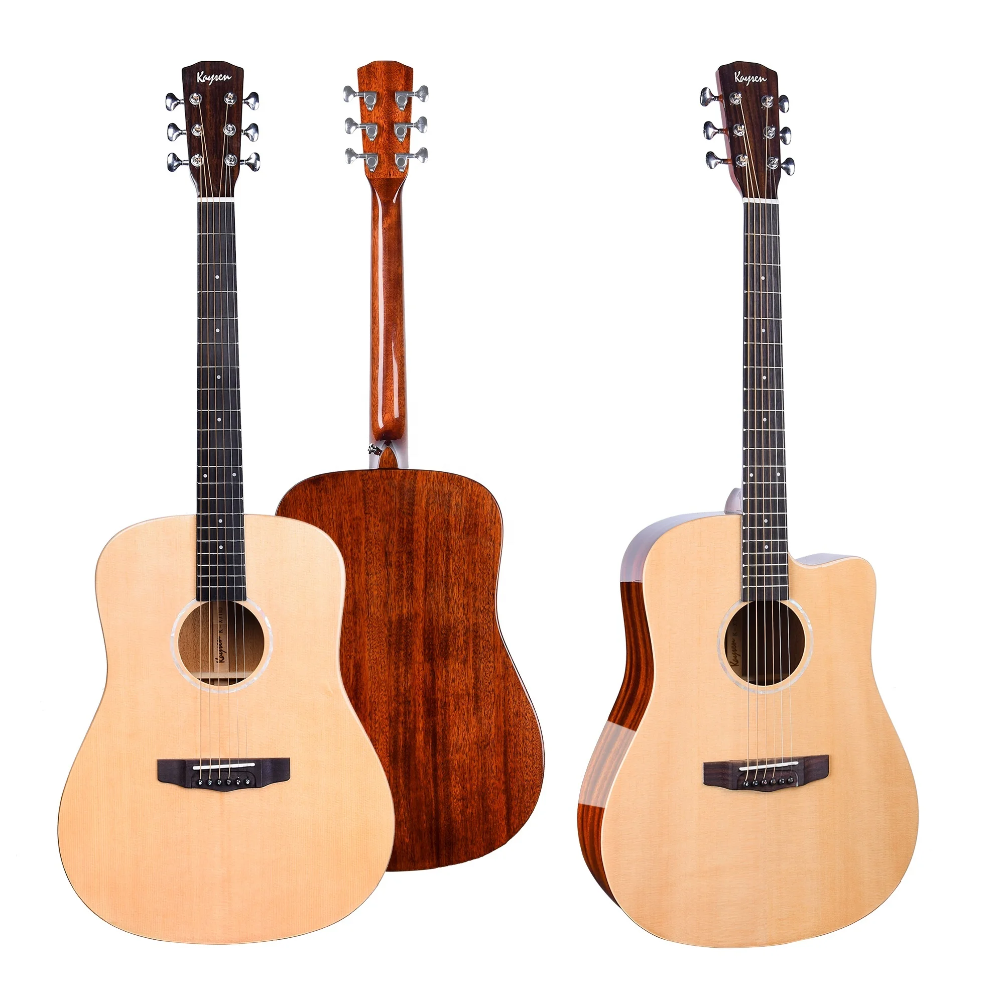 Высококачественный 41 дюймовый 6-струнный D-образный звукосниматель из массива