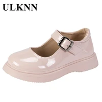 girls leather shoes 2022 summer children round toe white shoes 4 12y kids simple flats teen party dress mary jane casual shoes