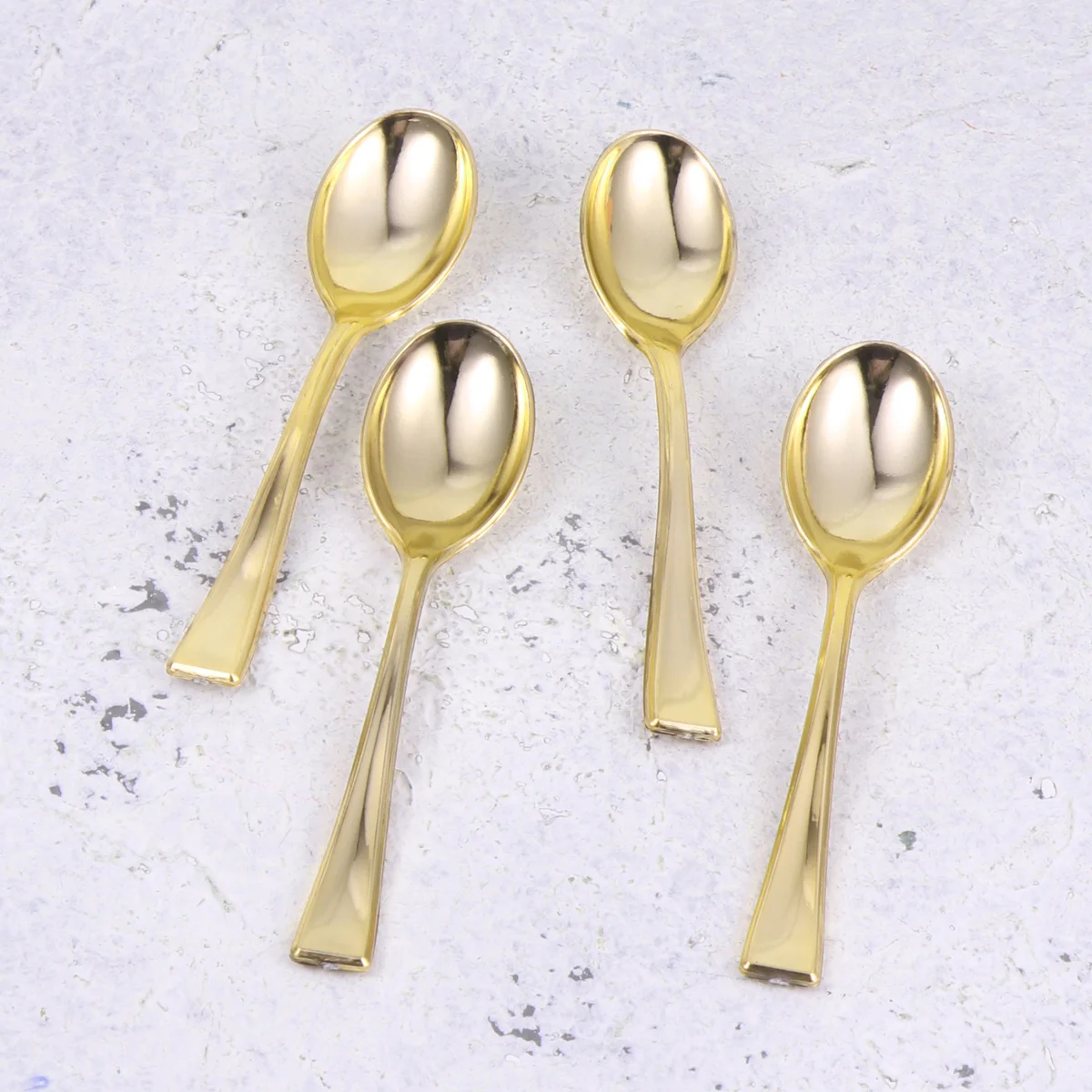 

Spoons Spoon Mini Disposabledessert Gold Ice Cream Tasting Serving Cupcake Appetizer Cutlery Caketaster Flatware Dinner Forks